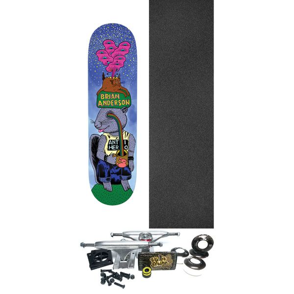 Anti Hero Skateboards Brian Anderson Some Legs Blue Skateboard Deck - 8.5" x 31.75" - Complete Skateboard Bundle